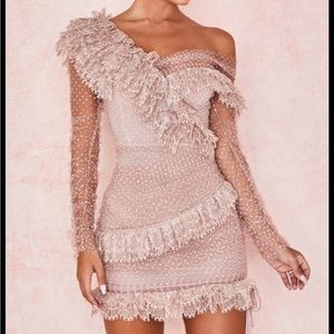 House of Cb sorrel blush tule dress